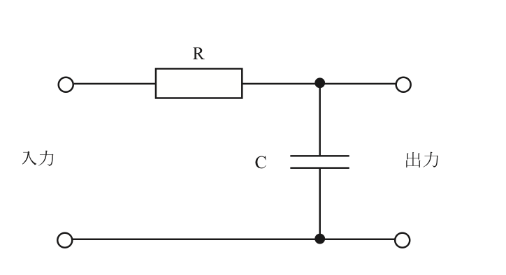 RCフィルタ回路図