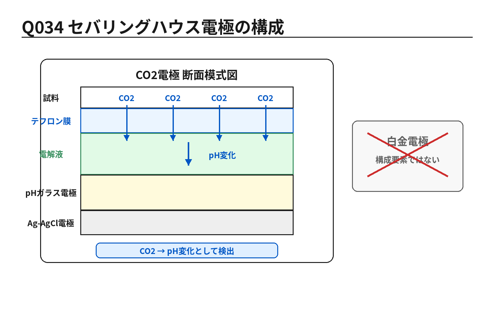 第46回PM 問題34の解説用図表: セバリングハウス電極の構成